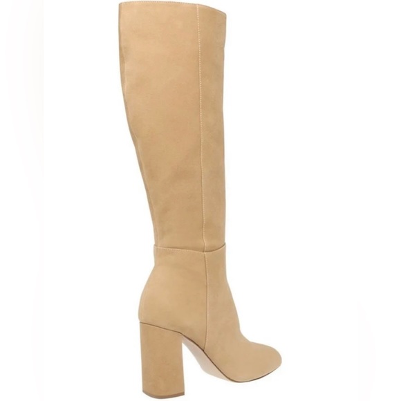 STEVE MADDEN Ninny Camel ~ Suede Leather Knee High Boots. - Picture 4 of 6